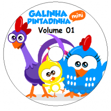 7 DVDs - Galinha Pintadinha Mini Kits