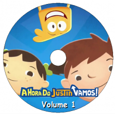 3 DVDs - Hora do Justin Vamos! Kits