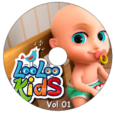 5 DVDs - Looloo Kids Little Baby Bum Angel Leaozinho Chocolo Kits