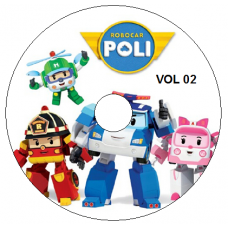 6 DVDs - Robocar Poli 1a e 2a Temp Kits