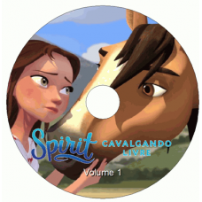 8 DVDs - Spirit Cavalgando Livre 1a a 7a Temp Kits