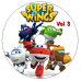 4 DVDs - Super Wings 32 episódios! Kits
